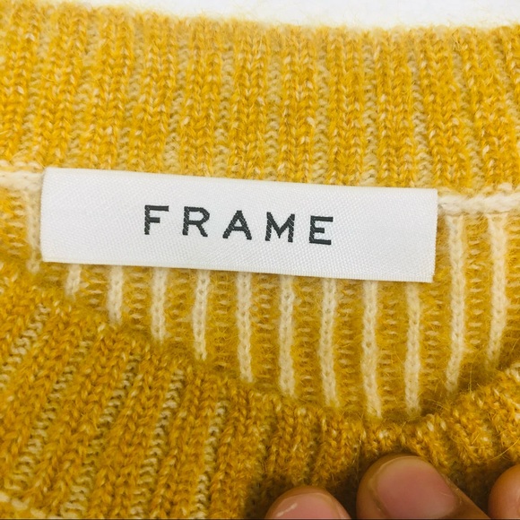 FRAME
Mohair Crew mustard Sweater - Picture 7 of 8